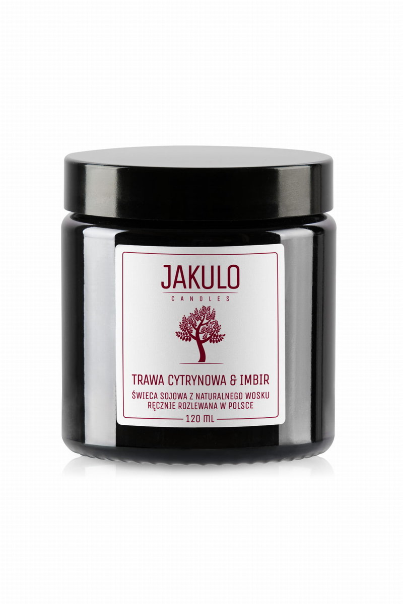 Świeca sojowa - Trawa Cytrynowa i Imbir 120ml / JAKULO