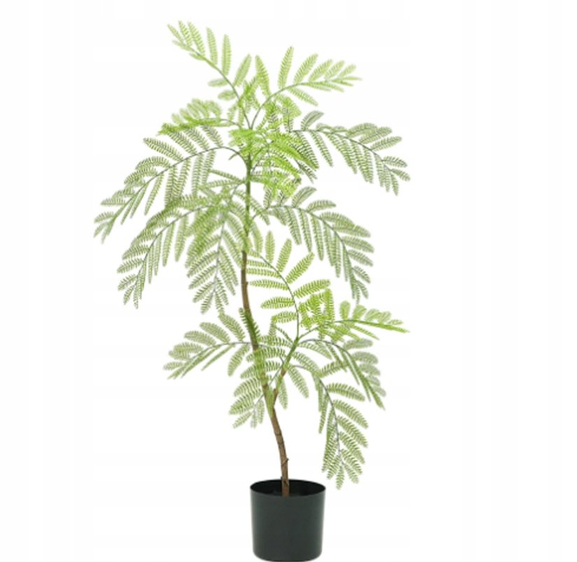 SZTUCZNA Roślina JAKARANDA MIMOZA W DONICZCE REALISTYCZNA 110cm DOM BIURO