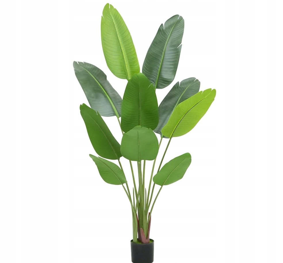 SZTUCZNA Roślina PALMA BANANOWIEC W DONICZCE REALISTYCZNY 70cm Egzotyczny