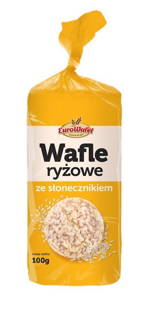 Eurowafle Wafle ryżowe ze słonecznikiem 100 g