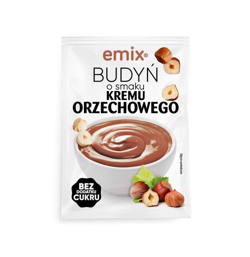 Emix Budyń o smaku kremu orzechowego bez cukru 40 g