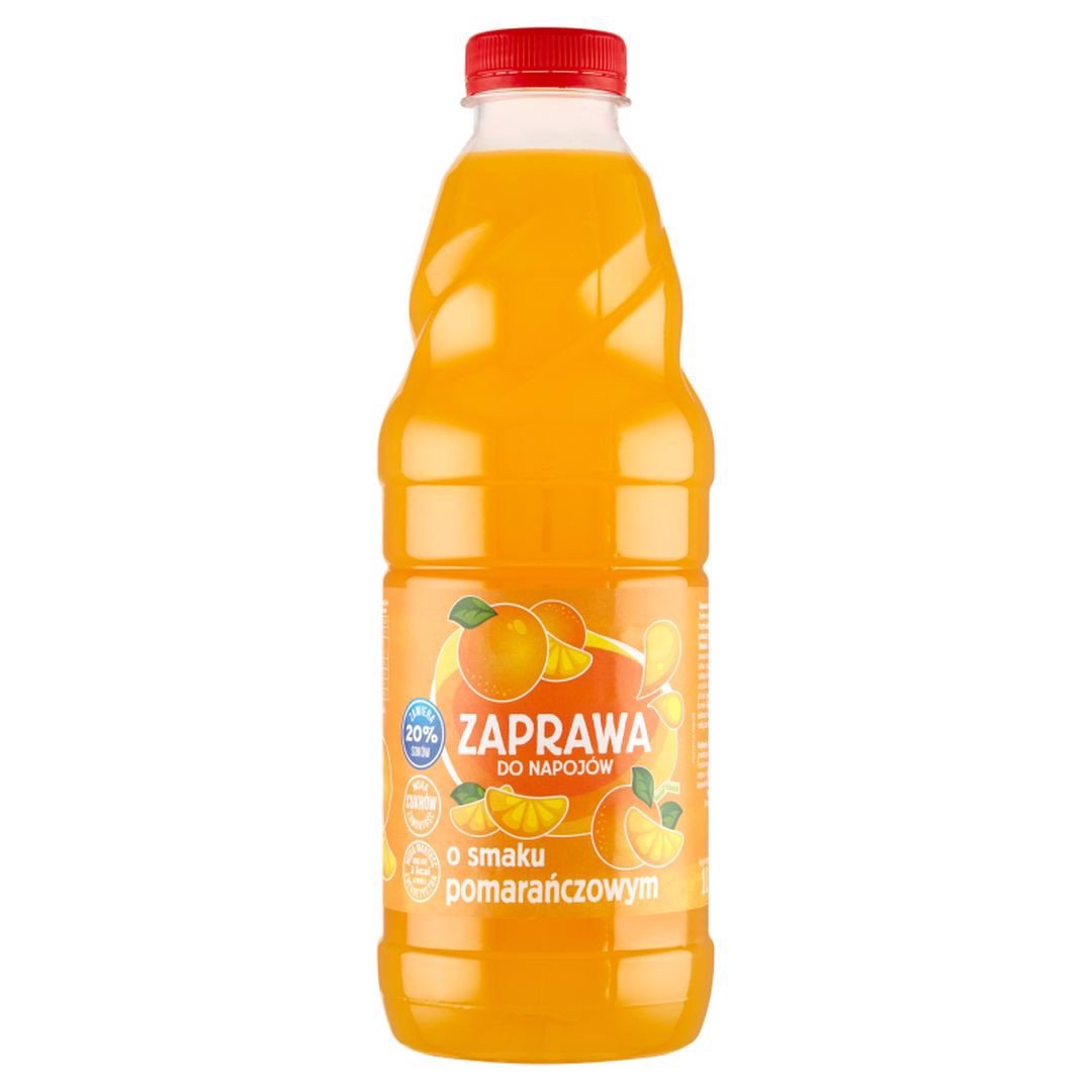 Zaprawa do napojów o smaku pomarańczowym 1 l
