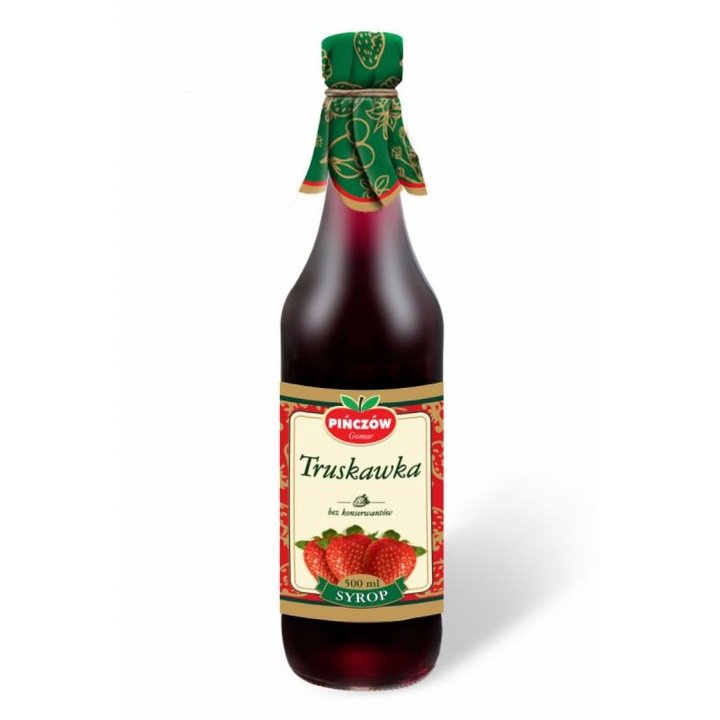 Pińczów Syrop o smaku truskawkowym 500 ml