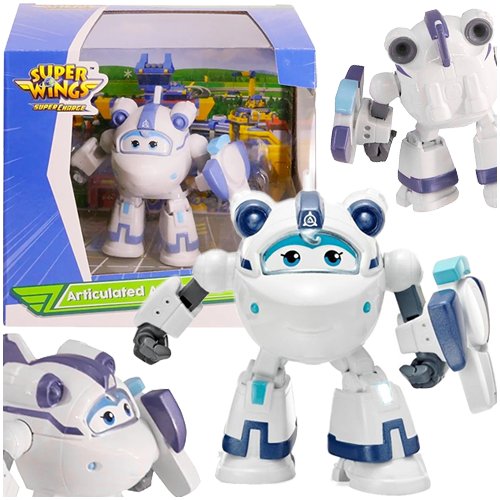 SUPER WINGS SAMOLOT TRANSFORMUJĄCY ROBOT ASTRA FIGURKA RUCHOMA