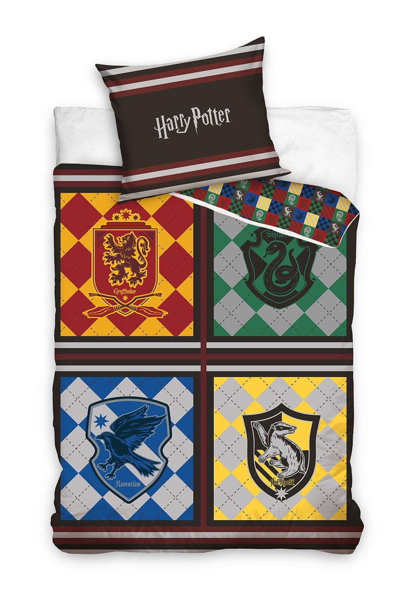 Komplet Pościeli Harry Potter Hogwart Pościel 140 x 200 Poszewka młodzieżowa