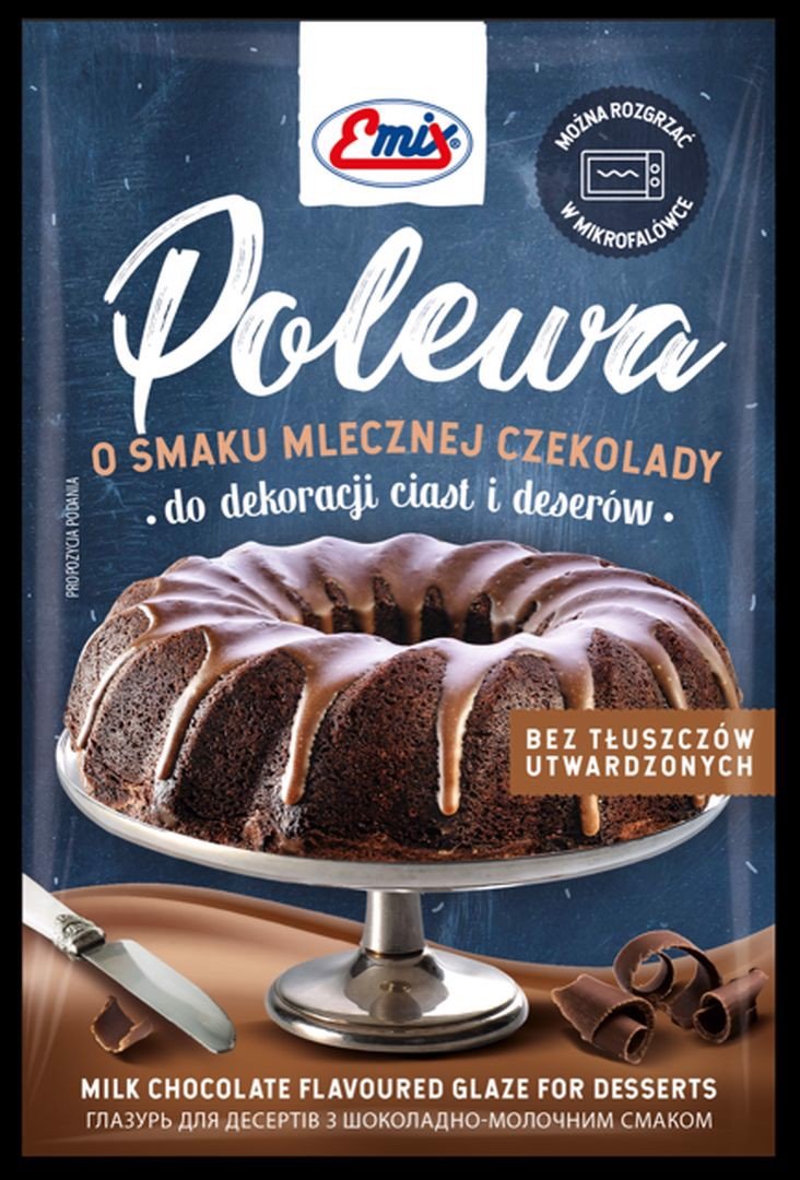 Emix Polewa o smaku mlecznej czekolady 100 g