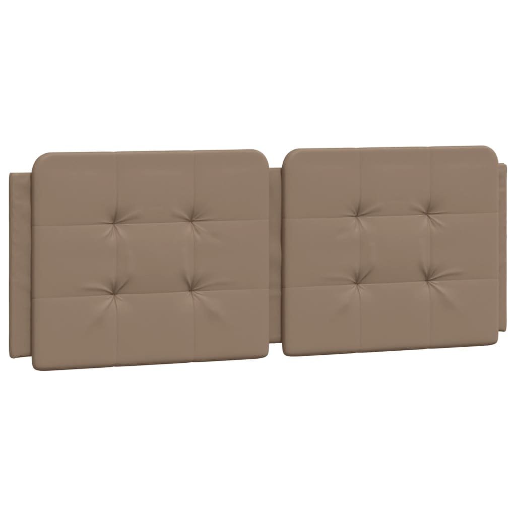 vidaXL Poduszka na wezgłowie, cappuccino, 120 cm, sztuczna skóra