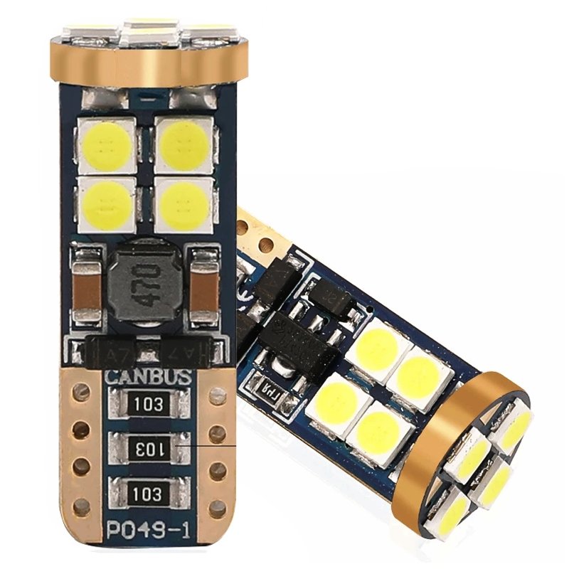 Żarówka W5W Led Em Automotive T10 12V Ultra Biała Canbus Mocna 2Sztuki