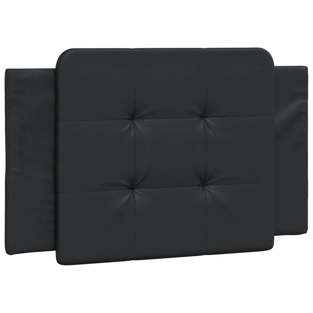 vidaXL Poduszka na wezgłowie, czarna, 90 cm, sztuczna skóra