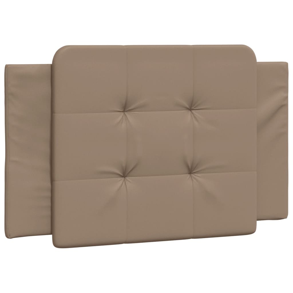 vidaXL Poduszka na wezgłowie, cappuccino, 90 cm, sztuczna skóra