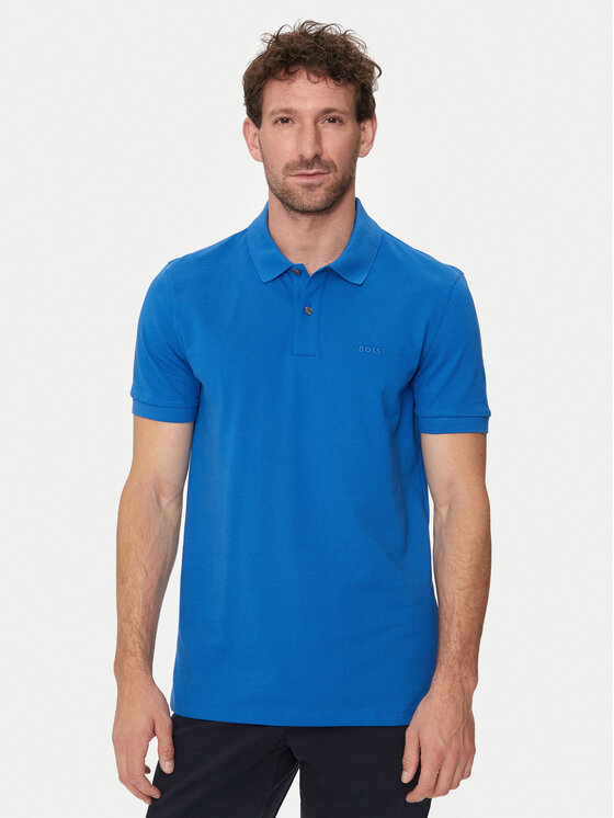 Boss Polo Pallas 50468301 Niebieski Regular Fit