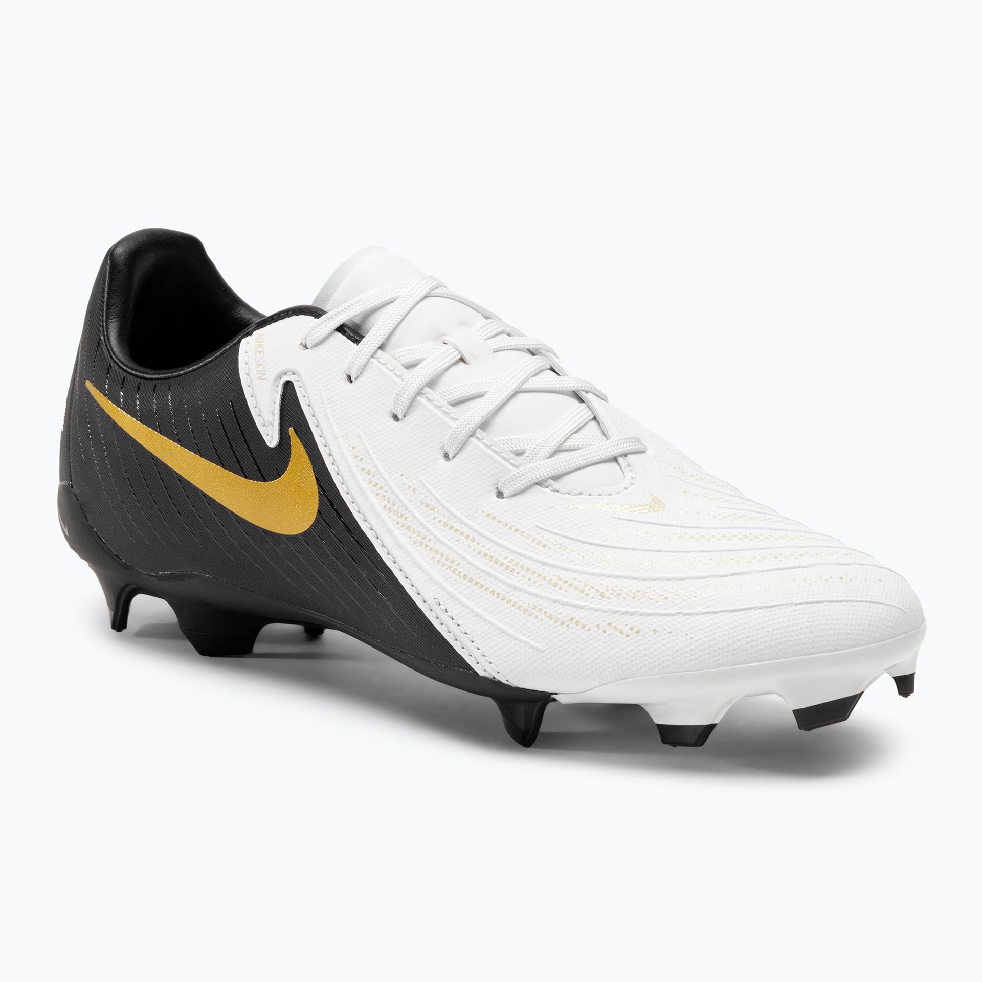 Buty piłkarskie Nike Phantom GX II Academy FG/MG white / metallic gold coin / black WYSYŁKA W 24H 30 DNI NA ZWROT