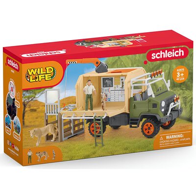 Schleich 42475 Ciężarówka do ratowania zwierząt Wild Life