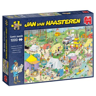 Jan van Haasteren 19086 puzzle, kemping w lesie, 1000 elementów