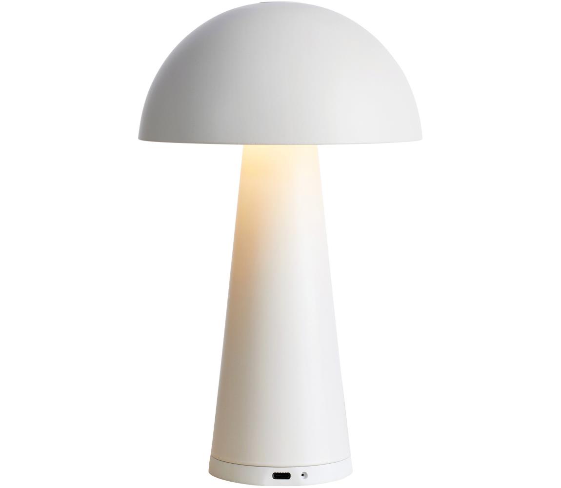 Markslöjd 108656 - LED Ściemnialna lampa akumulatorowa FUNGI LED/1,5W/5V IP44 biała