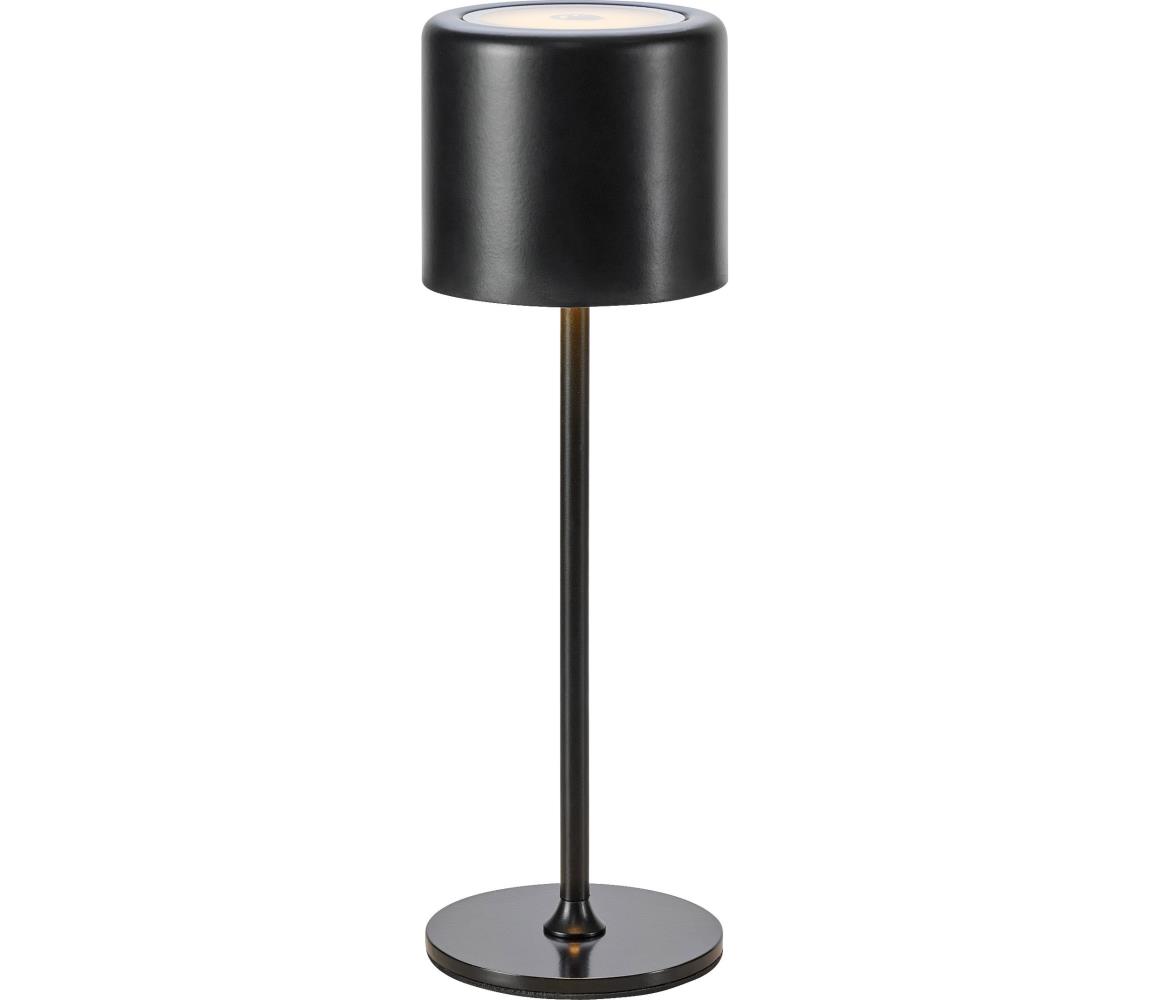 Markslöjd 108657 - LED Ściemnialna lampa akumulatorowa FILO LED/2W/5V IP44 30cm czarna