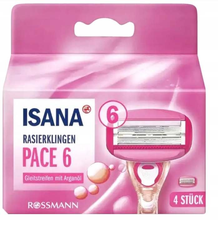 Isana, Wkłady Do Maszynki Do Golenia Dla Kobiet, 4 Szt.