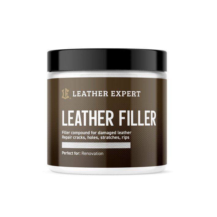 LEATHER FILLER – SZPACHLA DO SKÓRY W KOLORZE BIAŁYM 250 ML LEATHER EXPERT LE-10-FW250