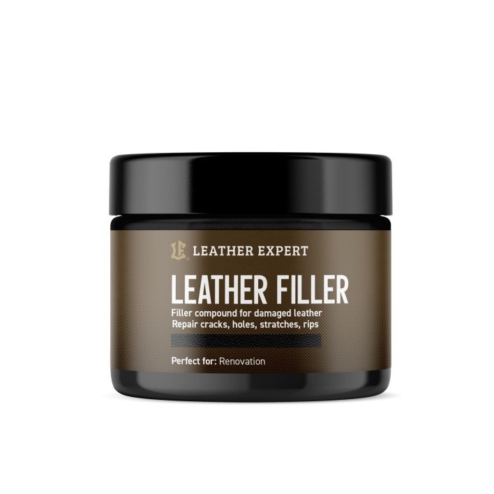 LEATHER FILLER – SZPACHLA DO SKÓRY W KOLORZE CZARNYM 50 ML LEATHER EXPERT LE-10-FB50