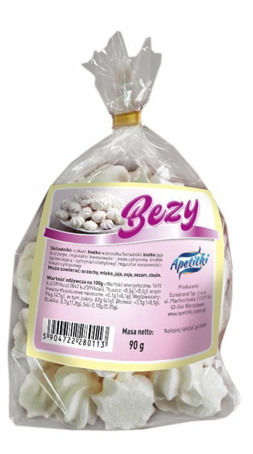 Bezy gwiazdki białe APETITKI 90 g