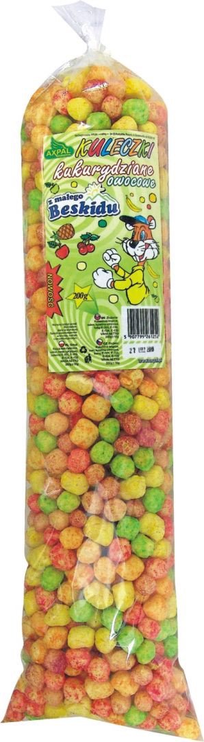 Axpal Chrupki kulki owocowe kukurydziane 200g