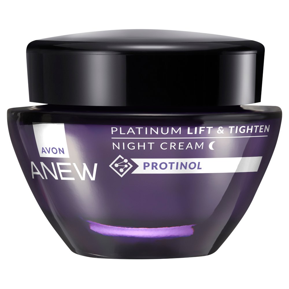 AVON ANEW PLATINUM LIFTINGUJĄCY KREM DO TWARZY NA NOC Z PROTINOLEM 55+ 50ML