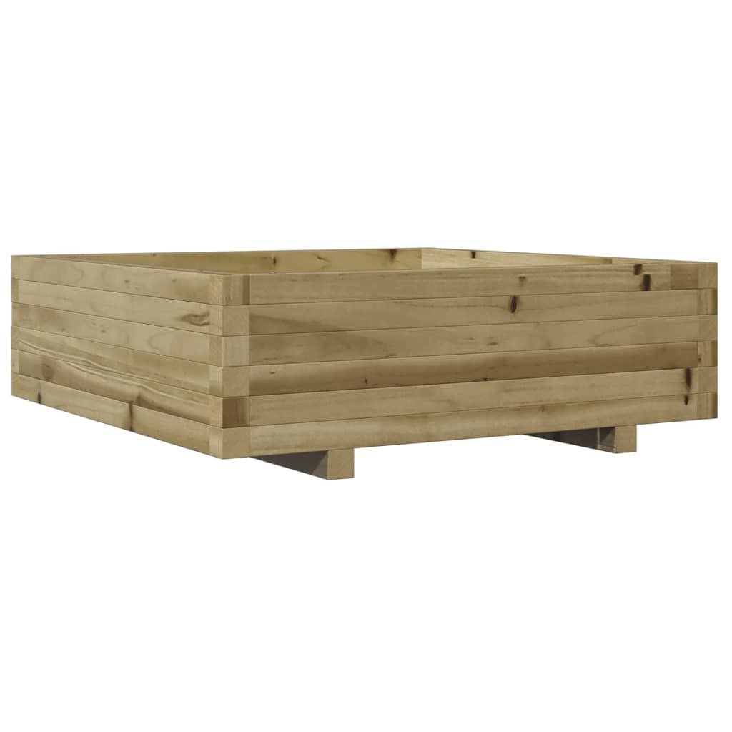 vidaXL Donica ogrodowa, 80x80x26,5 cm, impregnowane drewno sosnowe