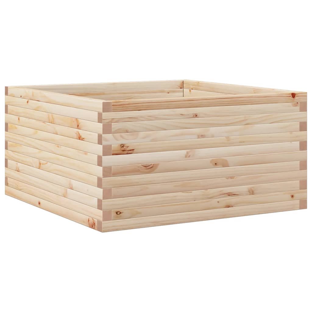 vidaXL Donica ogrodowa, 90x90x46 cm, lite drewno sosnowe