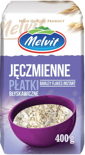 MELVIT Płatki jęczmienne błysk. 400g