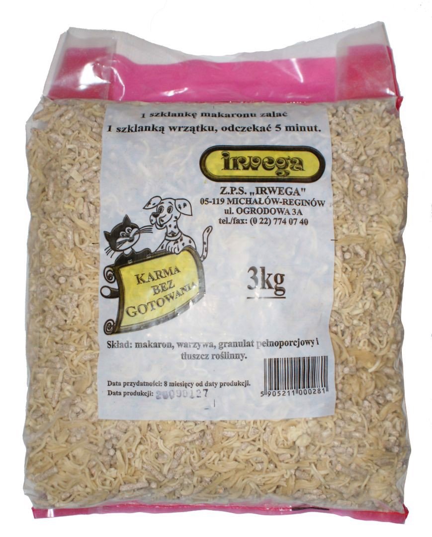Irwega Makaron z warzywami 3 kg