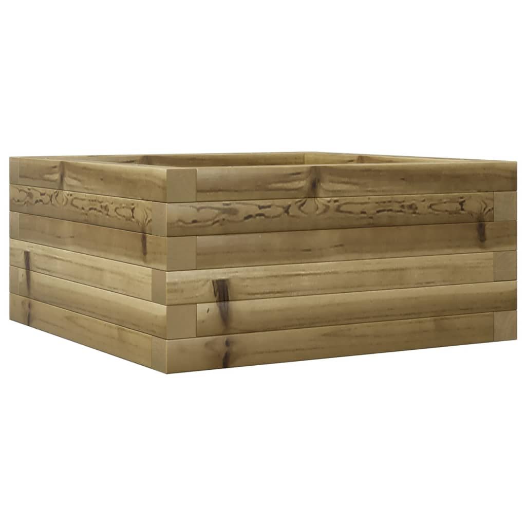 vidaXL Donica ogrodowa, 50x50x23 cm, impregnowane drewno sosnowe