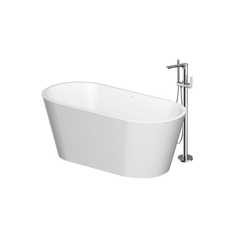 Set B722 Wanna Wolnostojąca 160X75 Crea + Bateria Wannowa Wolnostojąca Crea Cersanit S601-141