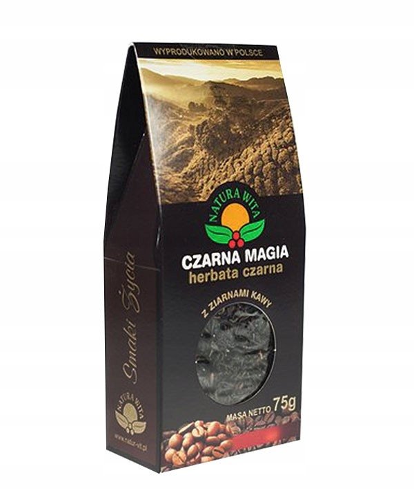 Herbata Czarna magia z ziarnami kawy 75g