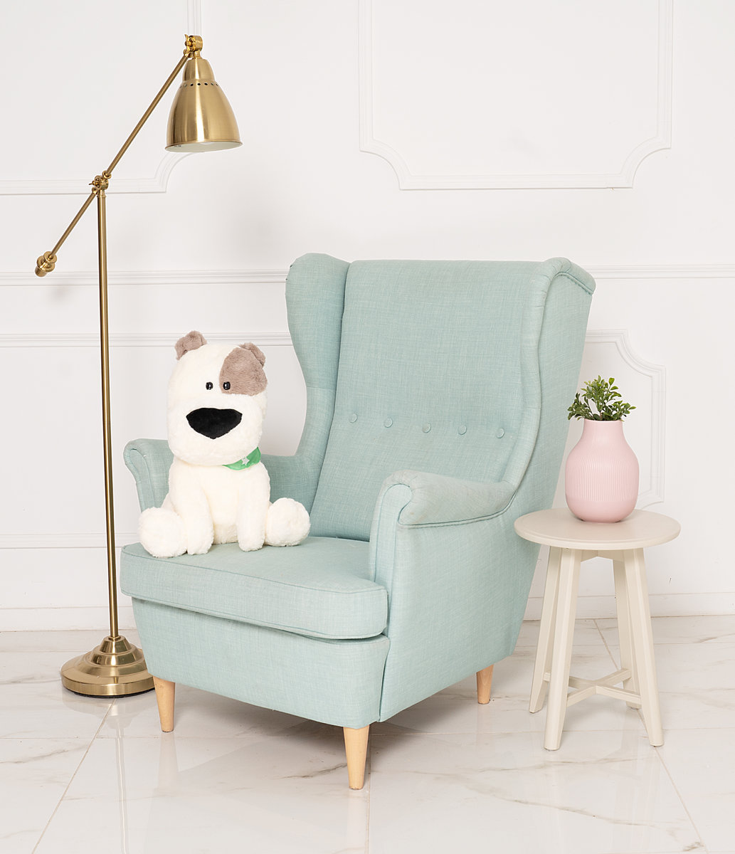 Miś Gustaw Duży Pies Freedy Pluszak biały 50cm