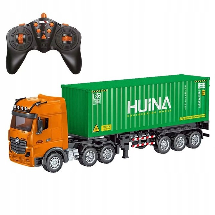 TIR ZDALNIE STEROWANY CIĘŻARÓWKA Z KONTENEREM SKALA 1:18 H-TOYS 1317