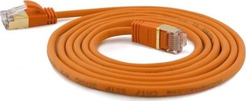 wantecWire wantecwire 7147 Extra cienkie kabel połączeniowy z najwyższa jakość Pomarańczowy 7147