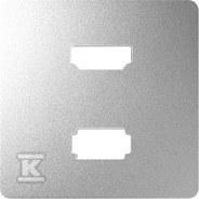 Kontakt Simon KONTAKT_SIMON Plakietka gniazda HDMI + USB DETAIL 82 Aluminium 8201095-093