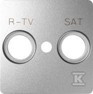 Kontakt Simon KONTAKT_SIMON Plakietka gniazda RTV-SAT DETAIL 82 Aluminium 82097-93