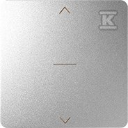 Kontakt Simon KONTAKT_SIMON Klawisz pojedynczy z piktogramem żaluzjowym DETAIL 82 Aluminium 82033-93