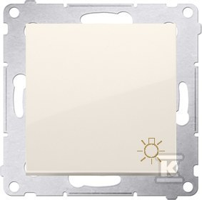 Kontakt KONTAKT_SIMON Przycisk zwierny światło SIMON 54 Kremowy DS1A.01/41