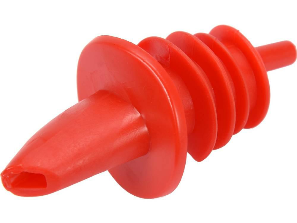 KOREK Z RURKĄ PLASTIKOWY CZERWONY