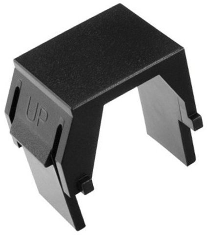 SOLARIX SXKJ-0-BK Solarix Keystone plug for modular patch panels or black drawers