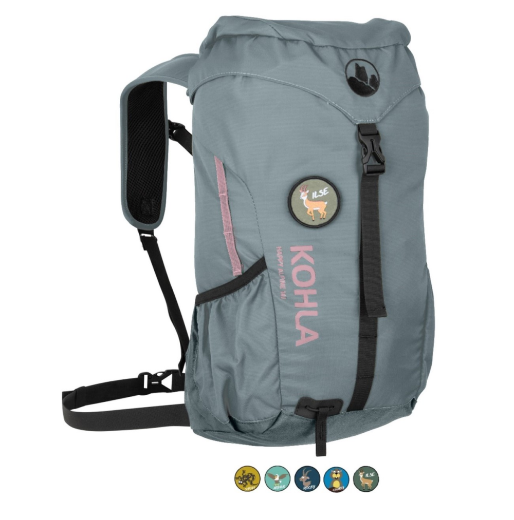 Plecak grski dziecicy Kohla Happy Alpine 14 l szary (stormy sea/bleached mauve)