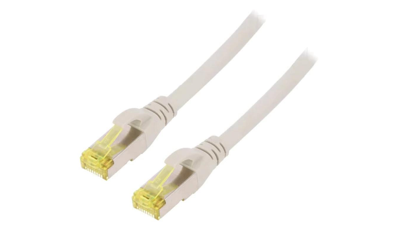DK-1644-A-250 Patch cord S/FTP 6a linka Cu LSZH szary 25m 26AWG