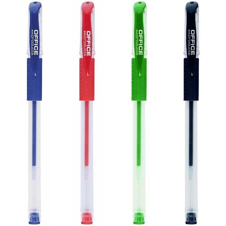 Długopis żelowy Office Products 0.5mm, CZERWONY