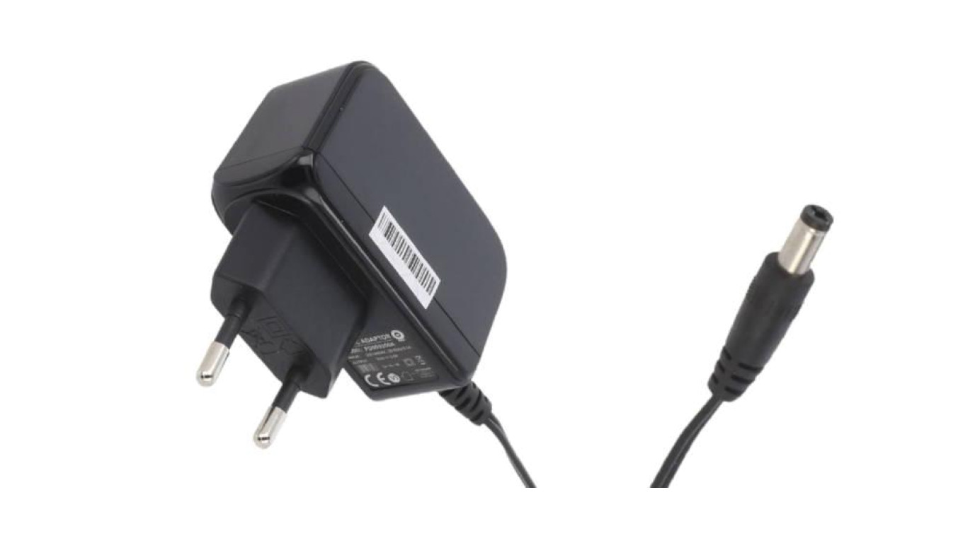 Zasilacz impulsowy 12V/1A/12W, adapter, gniazdo AC: CEE 7/16, wtyk DC: 2.1/5.5 (+)