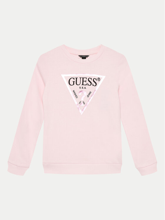 Guess Bluzka J74Q10 KAUG0 Różowy Regular Fit