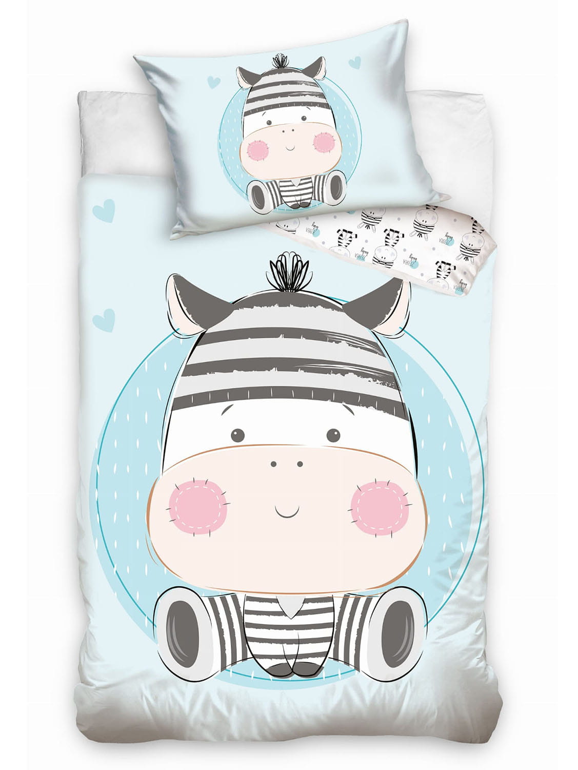 Pościel bawełna 90x120 Baby Zebra