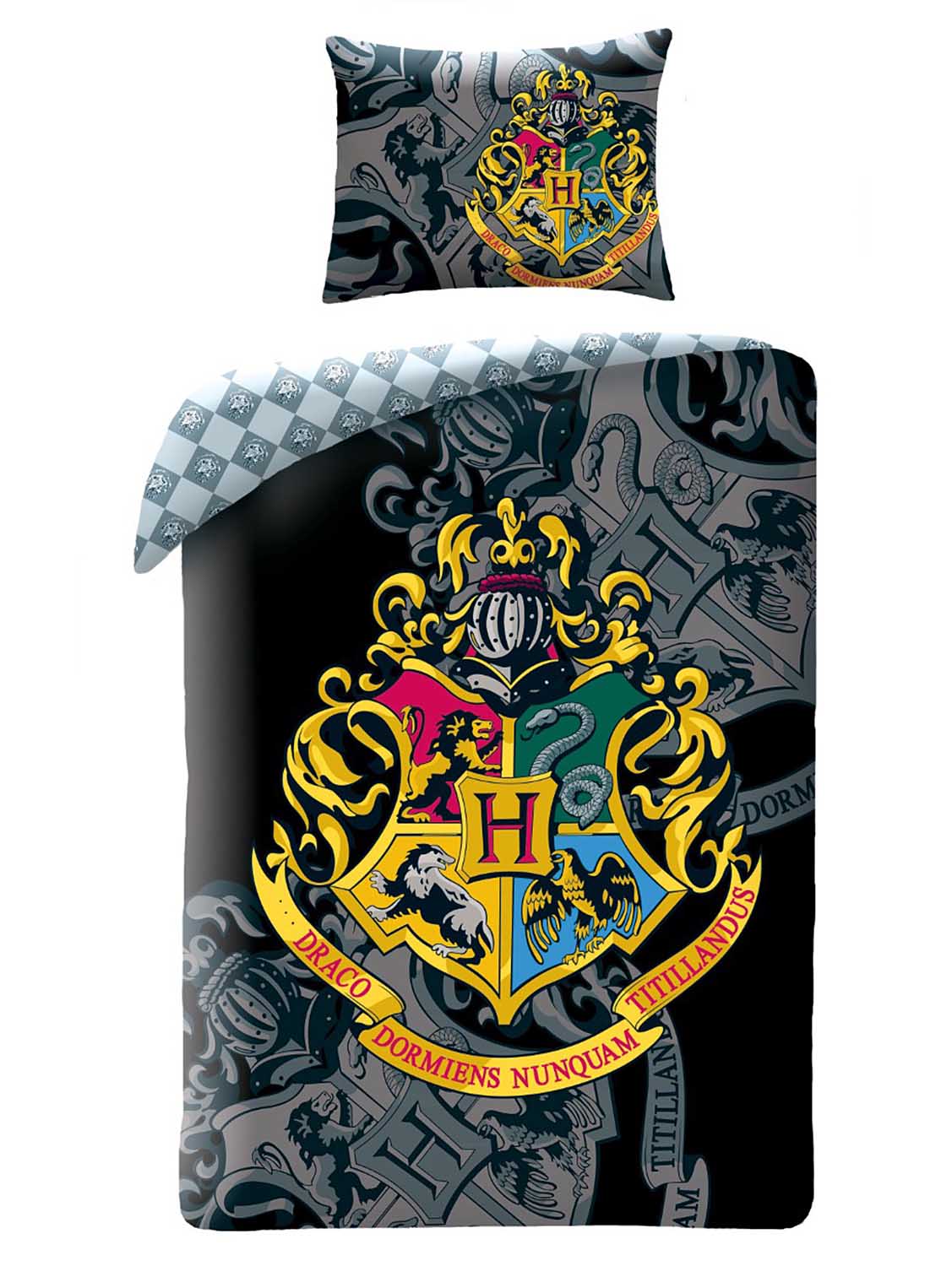 Pościel bawełna 140x200 Harry Potter black