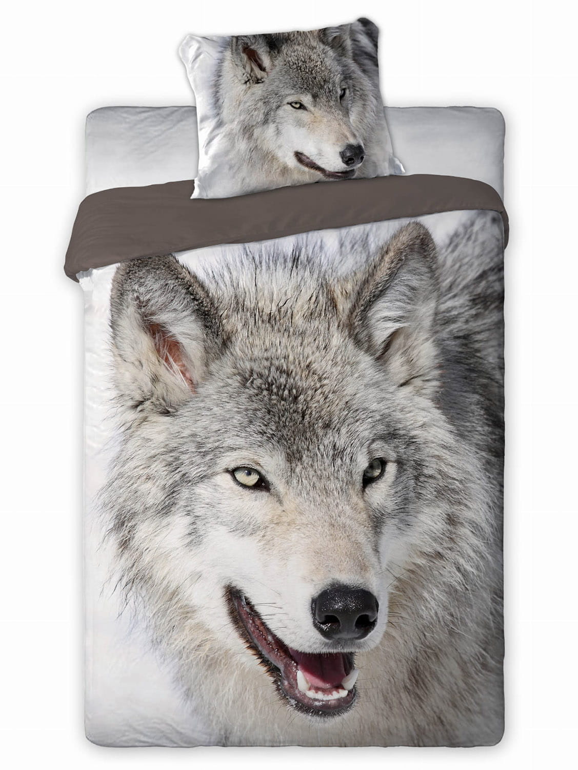 Pościel bawełna 140x200 Animals Wilk